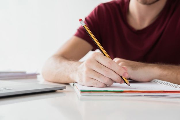 Student writing